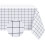 Waterproof PVC tablecloth white checkered 55x71 inch 6