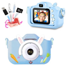 Câmera Infantil TITOUMI, Brinquedo com Câmera, 2400W, Selfie, Vídeo Digital, Resistente a Impactos, 32GB