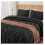Black Boho Tufted Comforter Set Full Size 3-Piece 1