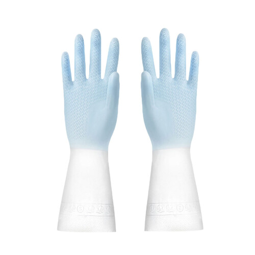Waterproof Housework Gloves Blue Medium