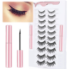 Tinglu Magnetic Eyelashes with Eyeliner and Tweezer