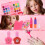 WATTNE Kids Makeup Kit Pink 48PCS Washable 3