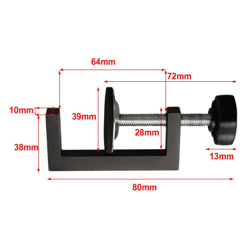Woodworking C-Clamp Reversed 10-57mm 2pcs 1