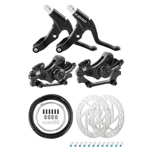 Bike Disc Brake Set Front Rear 140mm Mechanical Calipers