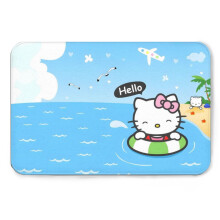 Niedliche Hello Kitty Badematte, 40 x 60 cm, rutschfeste, weiche Flanell-Fußmatte für Badezimmer und Schlafzimmer - DT1123-052