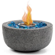 Tabletop Fire Pit Indoor Outdoor Black Fire Bowl