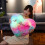 Heart Shaped LED Pillow Light Toy, Rainbow Glow 5