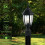 Outdoor Post Light Waterproof 3-Light Fixture with Clear 3