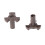 Microwave Turntable Coupler Plate Support 2 pcs 4