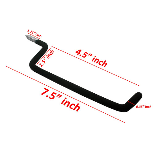 Wideskall heavy duty wall mount ladder hook 2 pieces 2