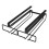 Glass Rack for Under Cabinet Storage Black 1 Pack 1