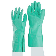 SHOWA NM15 Nitrile Chemical Resistant Safety Glove, Unlined, Food Safe, 15 Mil Thick, 13" Length, X-Large (12 Pair)