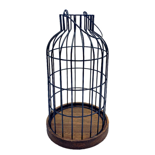 Cage Candle Lantern Farmhouse Pillar Holder 1 Pack