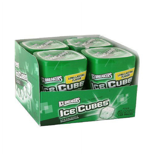 Spearmint Sugar-Free Gum Bottle Pack 4 Count