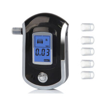 Portable Breathalyzer Alcohol Tester with 5 Mouthpieces