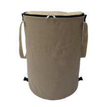 SHENGXINY collapsible trash can with cover khaki