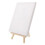 Mini canvas and natural wood easel set 12 pcs 2