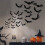 3D Bat Wall Decals PVC 4 Sizes for Halloween 1
