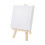 Mini canvas and natural wood easel set 12 pcs 3