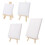 Mini canvas and natural wood easel set 12 pcs 6