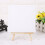 Mini canvas and natural wood easel set 12 pcs 5