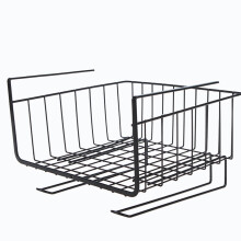 Bathroom Kitchen Wire Shelf Basket Organizer Black