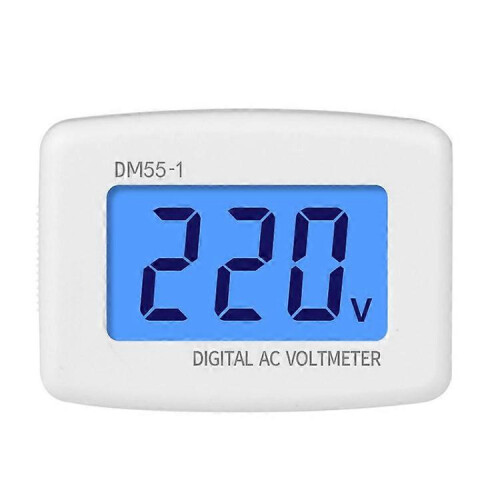 DM55-1 AC 110V-220V LCD-Digitalvoltmeter mit EU-Stecker 1