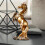 Horse Statue Gold Tabletop Ornament 1 piece 8