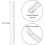 Plastic Drinking Straws Clear 0.43 Inch 100 Pcs 2