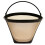 Black Gold Coffee Filter Cone Style 4-Cup Reusable 5