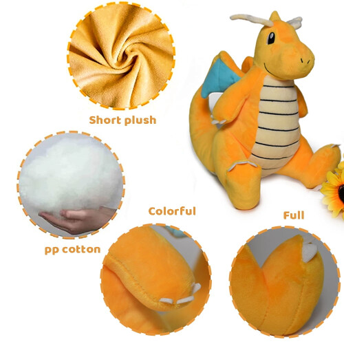 Cartoon Dragonite Plush Doll 11 inches 1