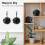Shower loofah sponge mesh pouf 4 pack black 6