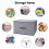 Toy Box Storage Bin Collapsible Flip-Top Gray Brown 2