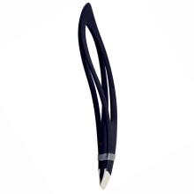Stainless Steel Eyebrow Tweezers Slant Tip 1 Pair