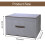 Toy Box Storage Bin Collapsible Flip-Top Gray Brown 3