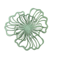 Iron Floral Wall Hanging Decor Modern Metal Art Small
