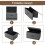 Toy Box Storage Bin Collapsible Flip-Top Gray Brown 4