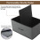 Toy Box Storage Bin Collapsible Flip-Top Gray Brown 6