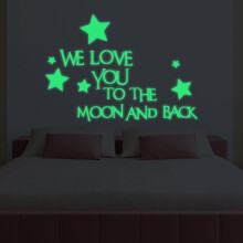 Glow-in-the-Dark Star Wall Stickers for Home Decor