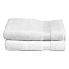 Pearl Collection soft bath towels Turkish cotton white 2 pcs
