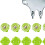 Tnarru golf shoe spikes TPU 14 pcs 3