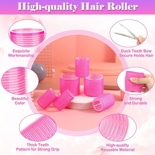 Wattne Hair Rollers Set Self-Grip Jumbo 18 pcs 2