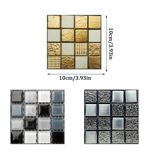 3D mosaic tile stickers for floor and wall decoration 2