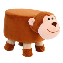 TISHITA monkey-shaped foot stool for entryway or playroom