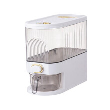 Rice Dispenser Airtight Countertop Storage Container White