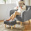 Footstool Ottoman Faux Leather with Sponge Padding 5