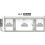 Picture Frame Grey Collage Hinged Folding Triples 3