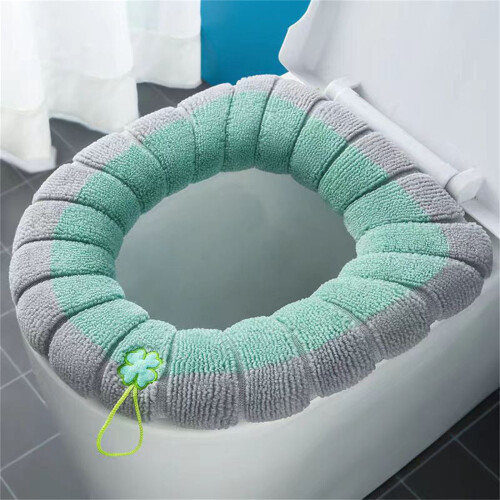 Universal toilet seat cushion with hanging loop 1 piece