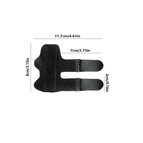 Trigger Finger Splint for Knuckle Immobilization Black One