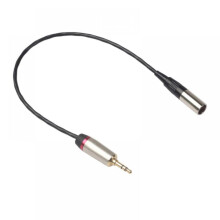 3.5mm to XLR stereo audio adapter cable 1 foot